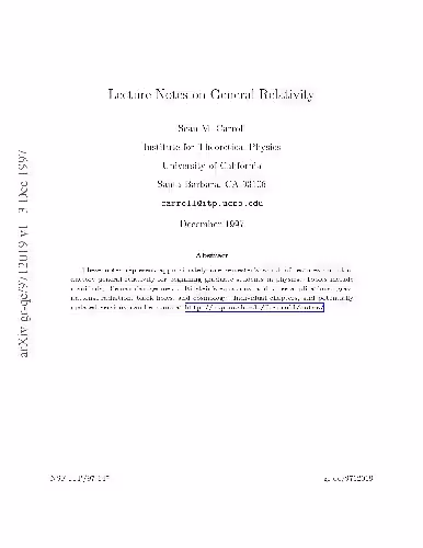 خرید و دانلود نسخه کامل کتاب Lectures on general relativity