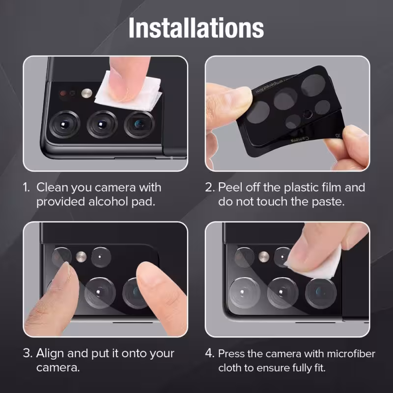 محافظ لنز دوربین کروکودیل مدل C-3D مناسب برای گوشی  شیائومی  Mi 11 Ultra