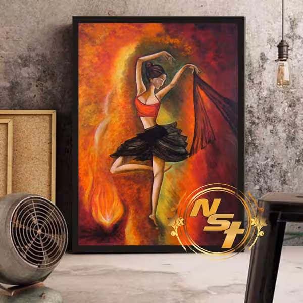 تابلو دکوراتیو نقاشی رقصنده کد GH095