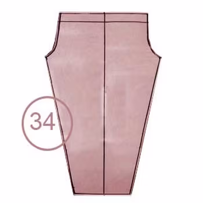 الگوی شلوار کشی تک سایز 34