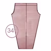 الگوی شلوار کشی تک سایز 34