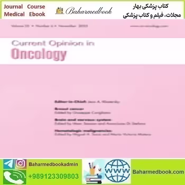 Current Opinion in Oncology Volume 35 1 to 6 2023 TRU