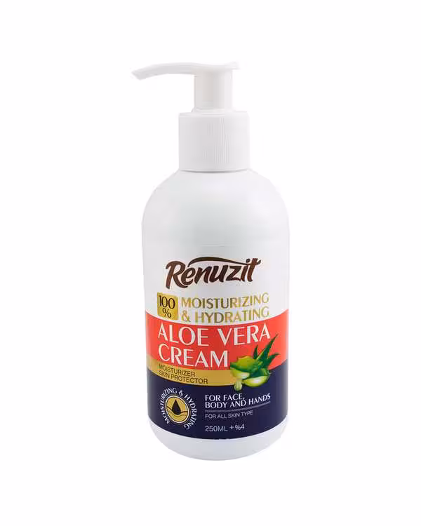 کرم آبرسان و مرطوب کننده پمپی رینوزیت Renuzit حاوی عصاره آلوئه ورا 250ml