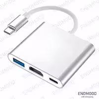 تبدیل Type-C به HDMI و Type-C و USB 3.0 کی نت مدل K-COUC30HU