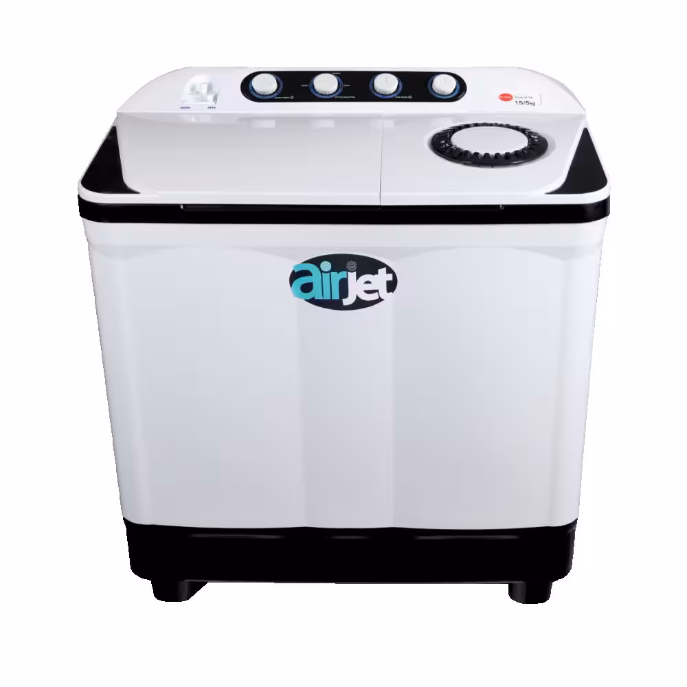 لباسشویی دوقلو پاکشوما AirJet TTW 15524 KJ-15/5Kg با ظرفیت 15.5 کیلوگرم