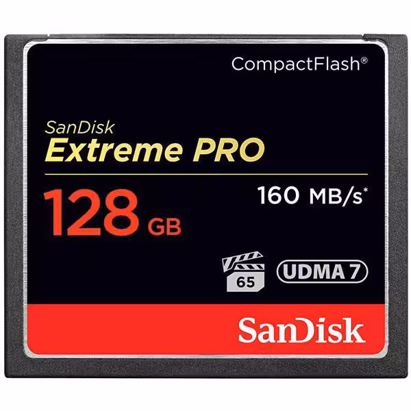 کارت حافظه CompactFlash سن دیسک مدل Extreme Pro سرعت 160M ظرفیت 128 گیگابایت - فروشگاه اینترنتی پروتاچ