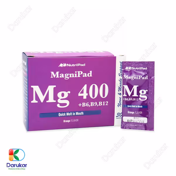 ساشه منیزیم 400 میلی گرم مگنی پاد نوتری پاد 30 عدد