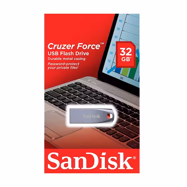 فلش سن دیسک Cruzer Force ظرفیت 32 گیگابایت