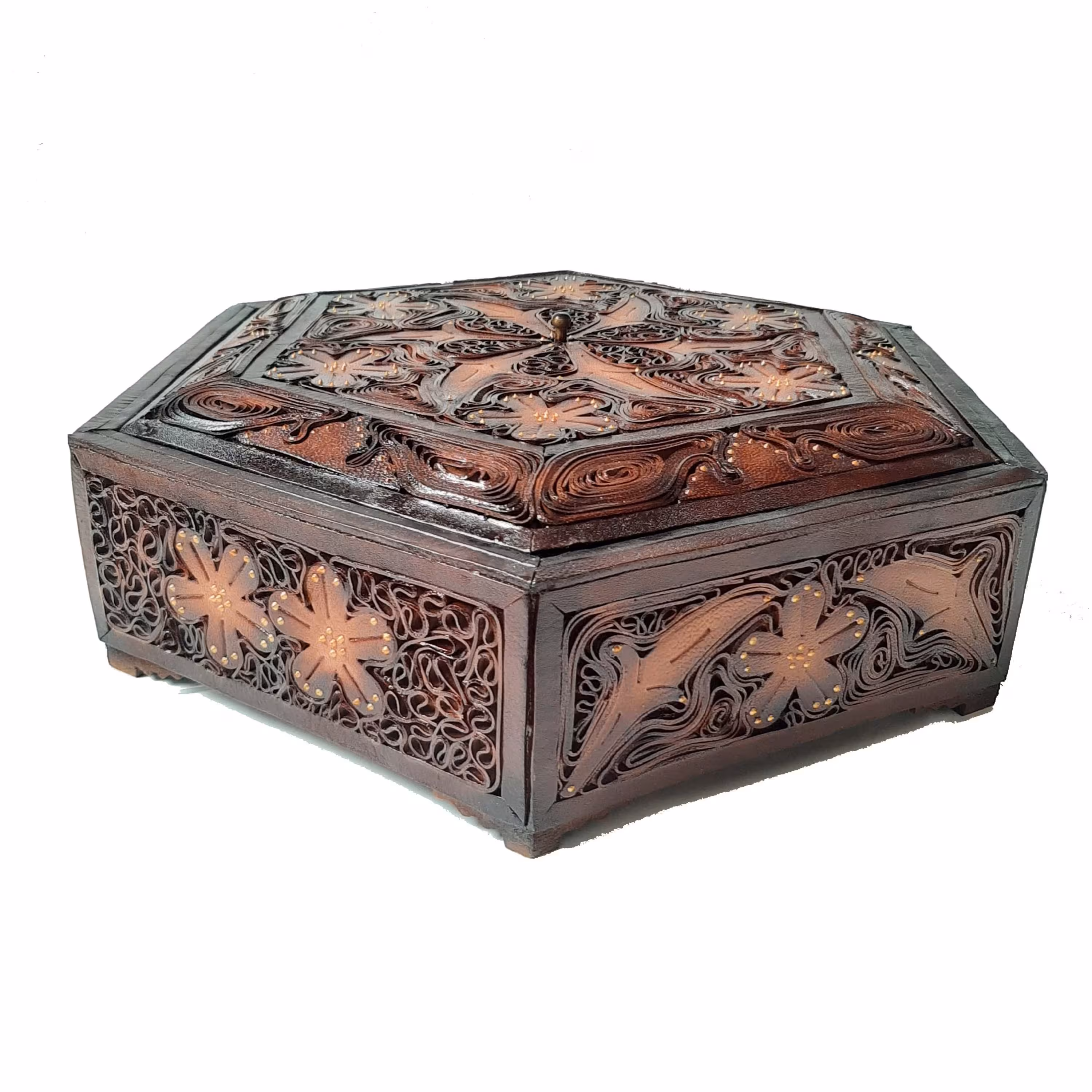 شکلات خوری معرق چرم5