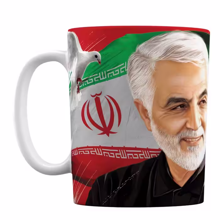لیوان سرامیکی طرح حاج قاسم سلیمانی