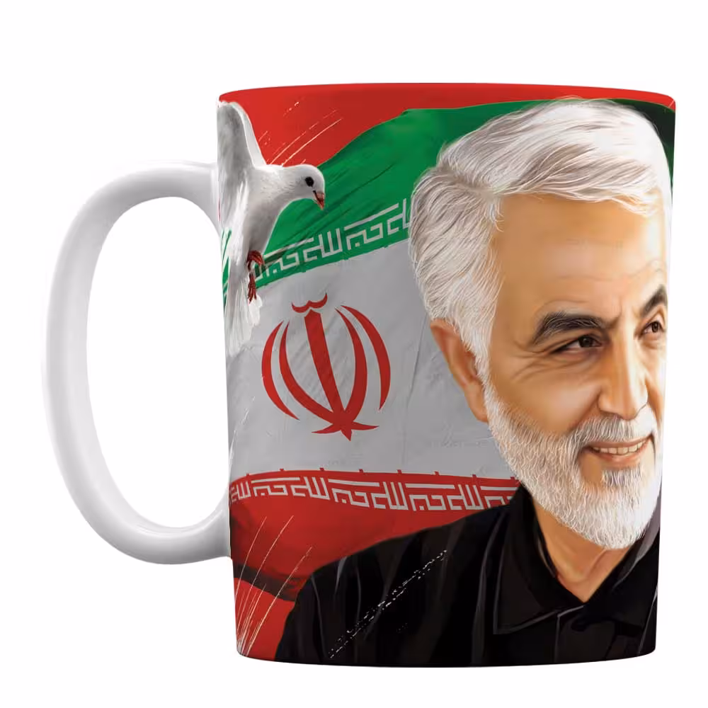 لیوان سرامیکی طرح حاج قاسم سلیمانی