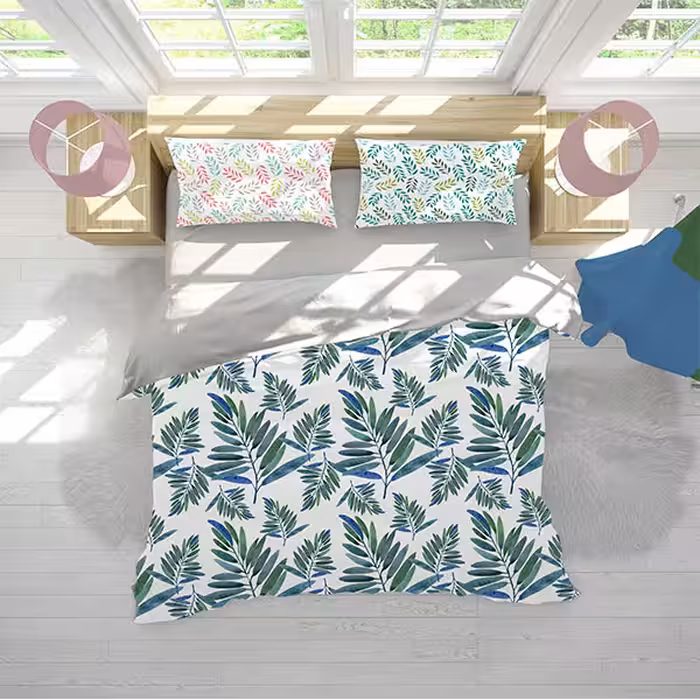 ست روتختی برگ دستیکور مدل ZEBRA14