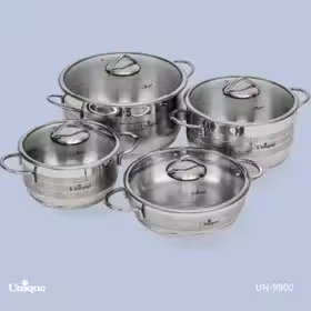 سرویس پخت و پز 8 پارچه یونیک کد 9900 استیل