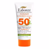کرم ضد آفتاب بی رنگ لابورن مناسب پوست چرب و جوش دار  SPF50 حجم 50 میل