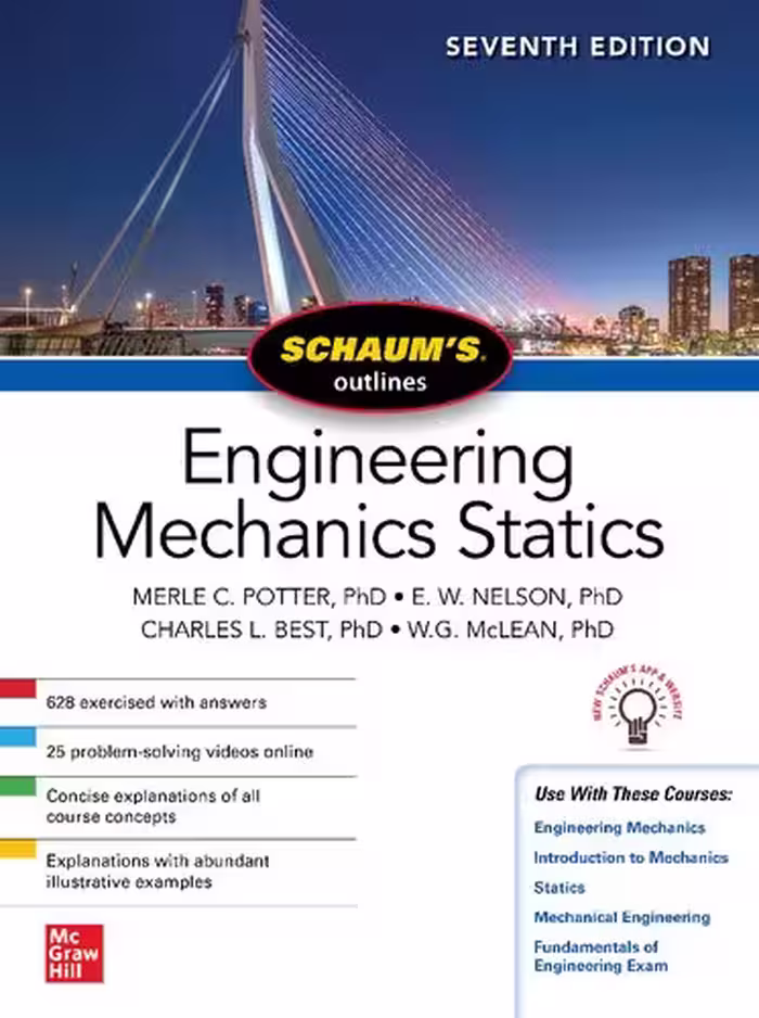 خرید و دانلود نسخه کامل کتاب Schaum's Outline Of Engineering Mechanics Statics
