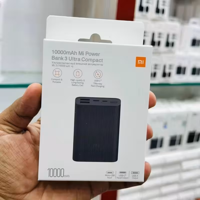پاور بانک 10 هزار اورجینال شیائومی mi 3 ultra compact