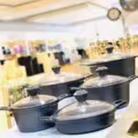 LAVILUX لاویلوکس سرویس قابلمه گرانیتی  10 پارچه نقره ای  9182