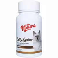 قرص تقویت سیستم ایمنی گربه نچرا Natura CattyLysine وزن 45 گرم