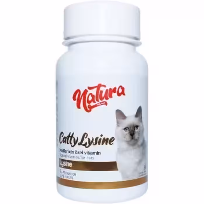 قرص تقویت سیستم ایمنی گربه نچرا Natura CattyLysine وزن 45 گرم