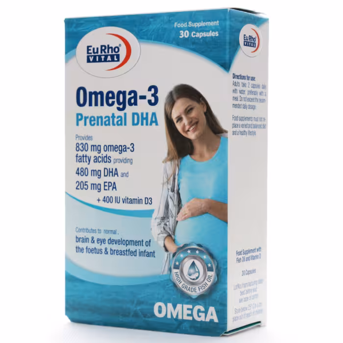 کپسول امگا 3 پریناتال دی اچ آ یوروویتال 30 عددی - دارونت