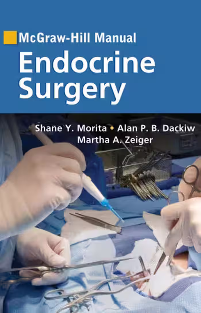 خرید و دانلود نسخه کامل کتاب McGraw-Hill Manual Endocrine Surgery