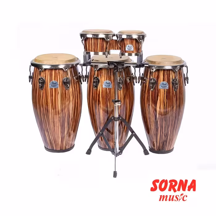 تومبا سه لنگه با بانگو و پایه بانگو ELITE SERIES WOOD-FIBER پرل مدل PWFC125-117-110DX-648