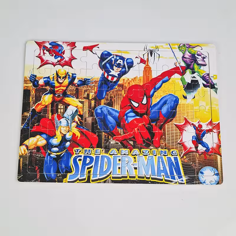 پازل چوبی کودک مدل اسپایدرمن کد 6249128