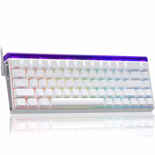 کیبورد گیمینگ سیم دار آئولا مدل AULA WIN 68 HE سوئیچ White