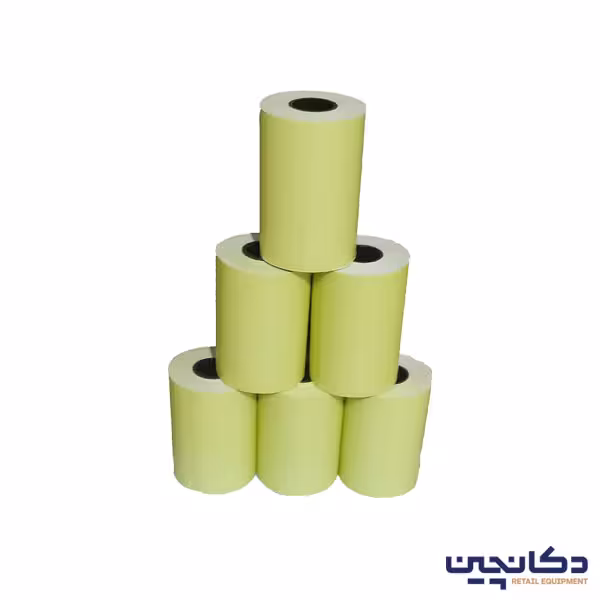 کاغذ حرارتی رنگی 36 متری زرد (کارتن 60 عددی)