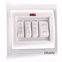 ایران الکتریک سفید چهار پل کولری کد 67