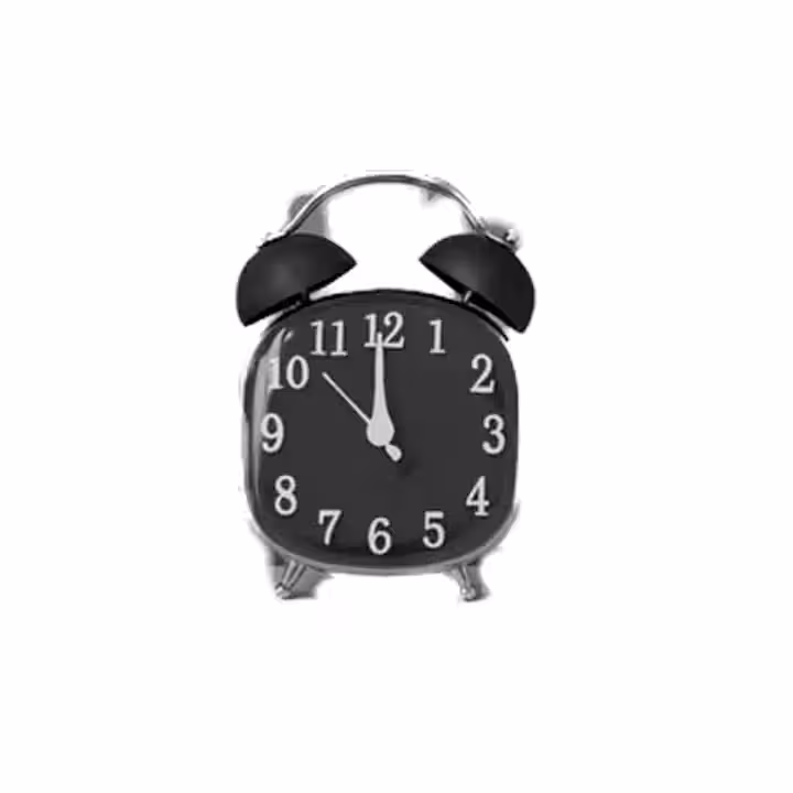 ساعت دو زنگه مربع پاستلی 3049