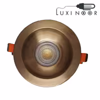 چراغ توکار سقفی اف ای سی مدل FEC-COB-326-12W طلایی طرح پنتا