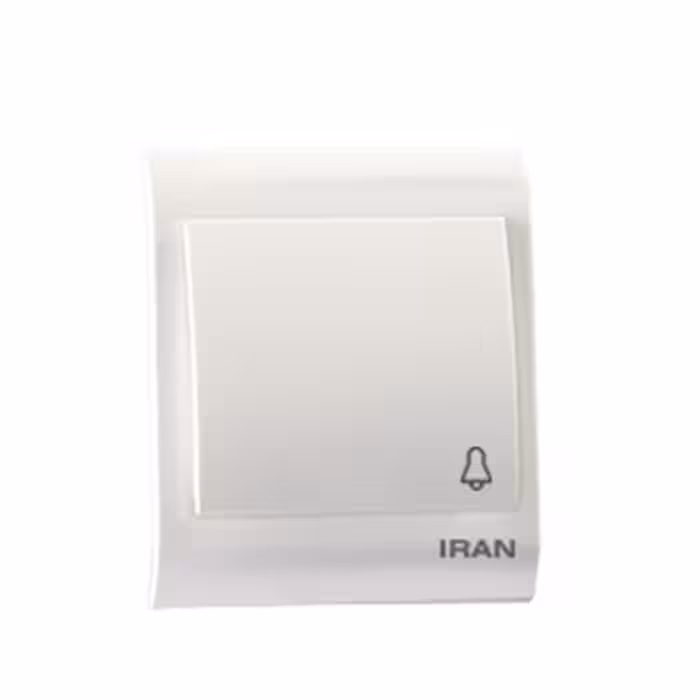 کلید شاسی زنگ ایران الکتریک مدل 2009 سفید