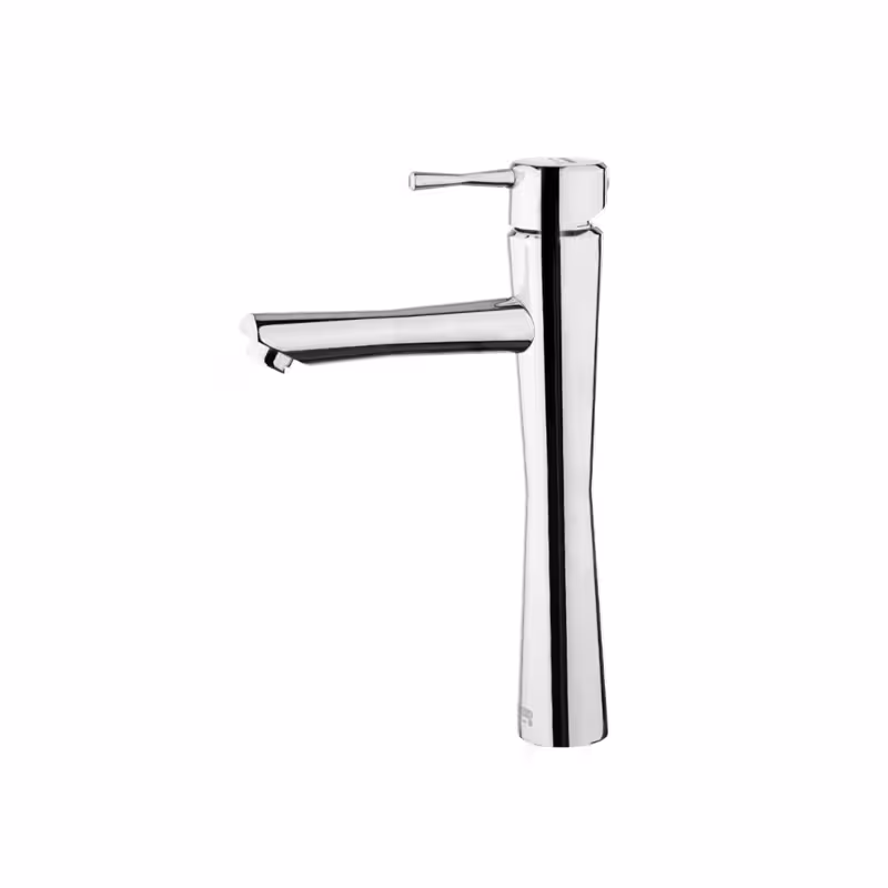 شیر روشویی پایه بلند درخشان مدل فلاور