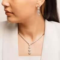 نیم ست جواهری Sterling رادیوم..