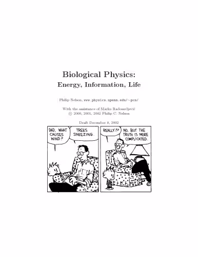 خرید و دانلود نسخه کامل کتاب Biological physics (free web version, Dec. 2002)
