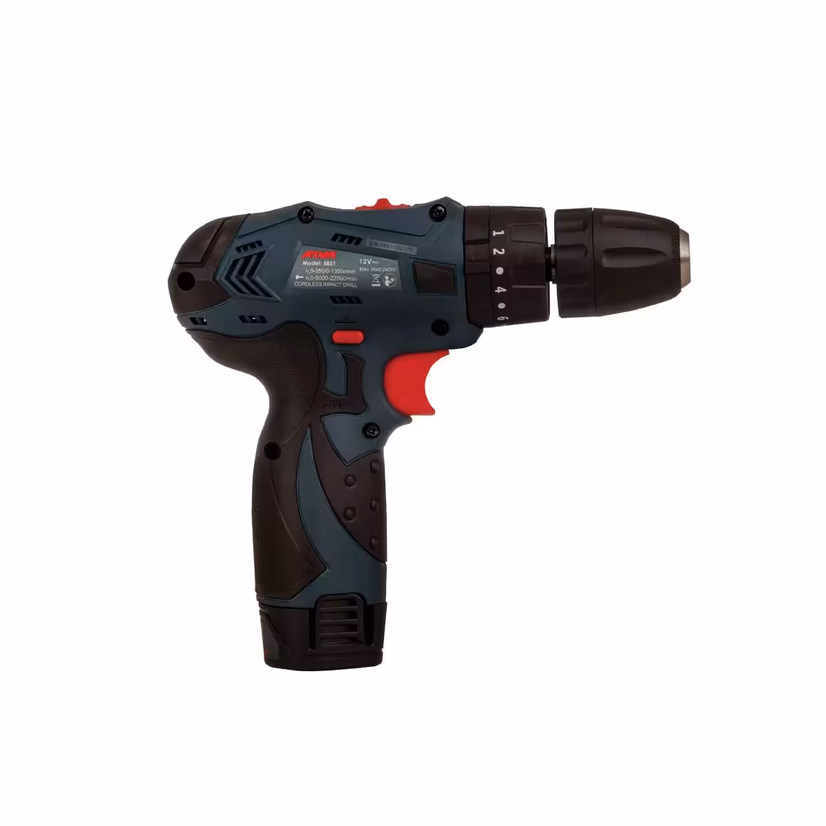دریل شارژی  سه نظام خودکار 12 ولت آروا مدل 5851