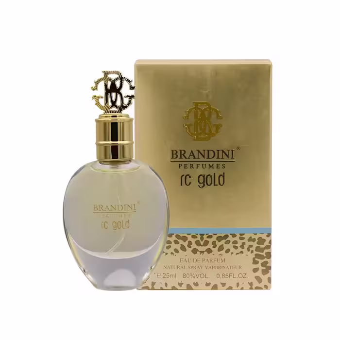 عطر جیبی ادوپرفیوم زنانه آرسی گلد برندینی مدل Brandini RC Gold Eau De Parfum For Women