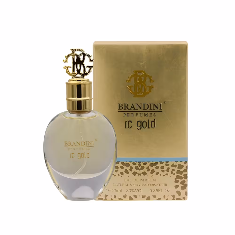 عطر جیبی ادوپرفیوم زنانه آرسی گلد برندینی مدل Brandini RC Gold Eau De Parfum For Women