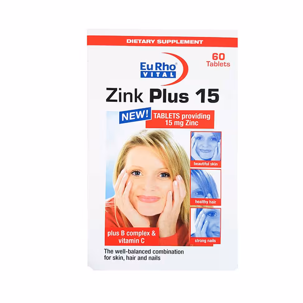 زینک پلاس یوروویتال 15 میلی گرمی