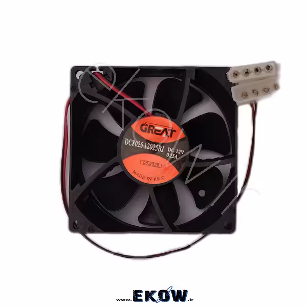 فن  GREAT 12v 8*8 (فن GREAT dc8025 12025 BJ )