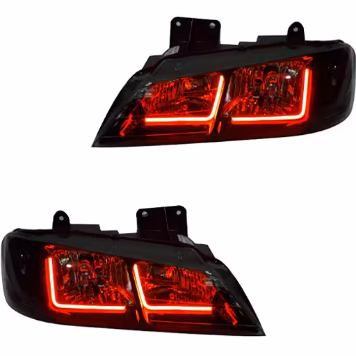 خرید چراغ جلو اسپرت پژو پارس کروز مدل Neon-L قرمزداخل فابریک بدون موتور دو عددی | اتوموبی