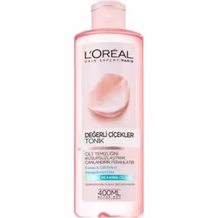 تونر پاک کننده و نرم کننده لورآل (Loreal) مدل گل رز مناسب پوست خشک و حساس ا شوینده لورآل