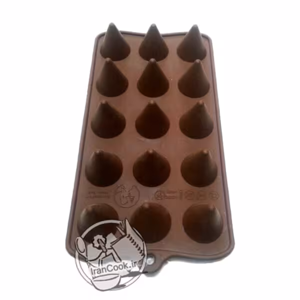 قالب شکلات سلیکونی طرح مخروطی