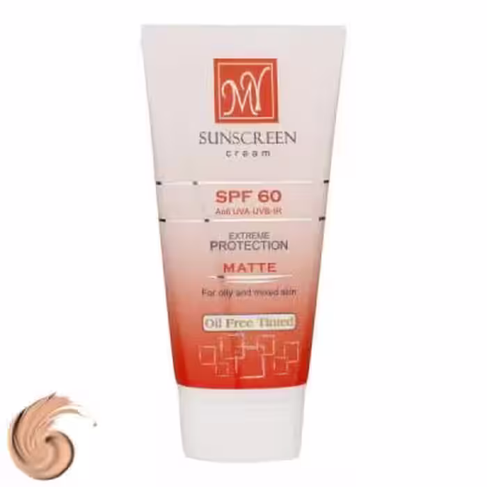 کرم ضد آفتاب رنگی مای مدل SPF60، مناسب پوست‌های چرب و مختلط، حجم 50 میلی‌لیتر