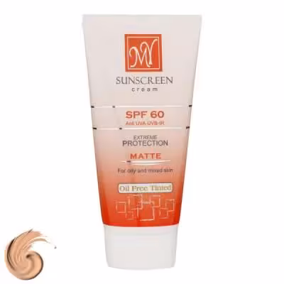 کرم ضد آفتاب رنگی مای مدل SPF60، مناسب پوست‌های چرب و مختلط، حجم 50 میلی‌لیتر
