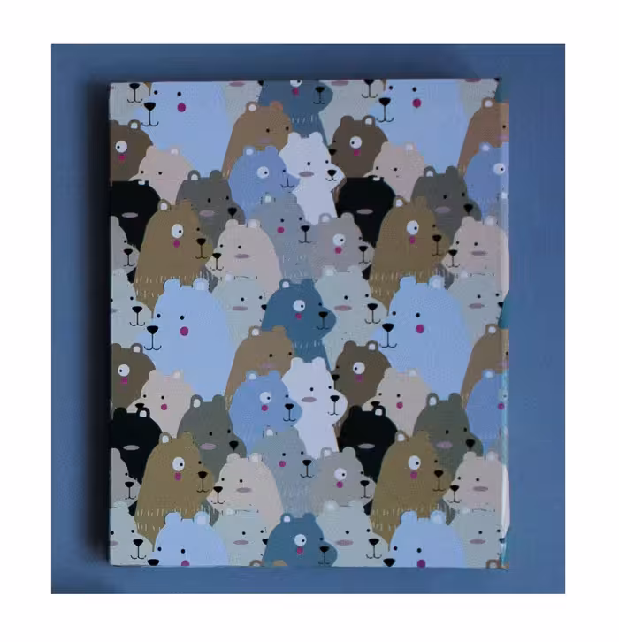 دفترکلاسوری 26حلقه 100برگ قفل فلزجلدسخت برگ سری راندو