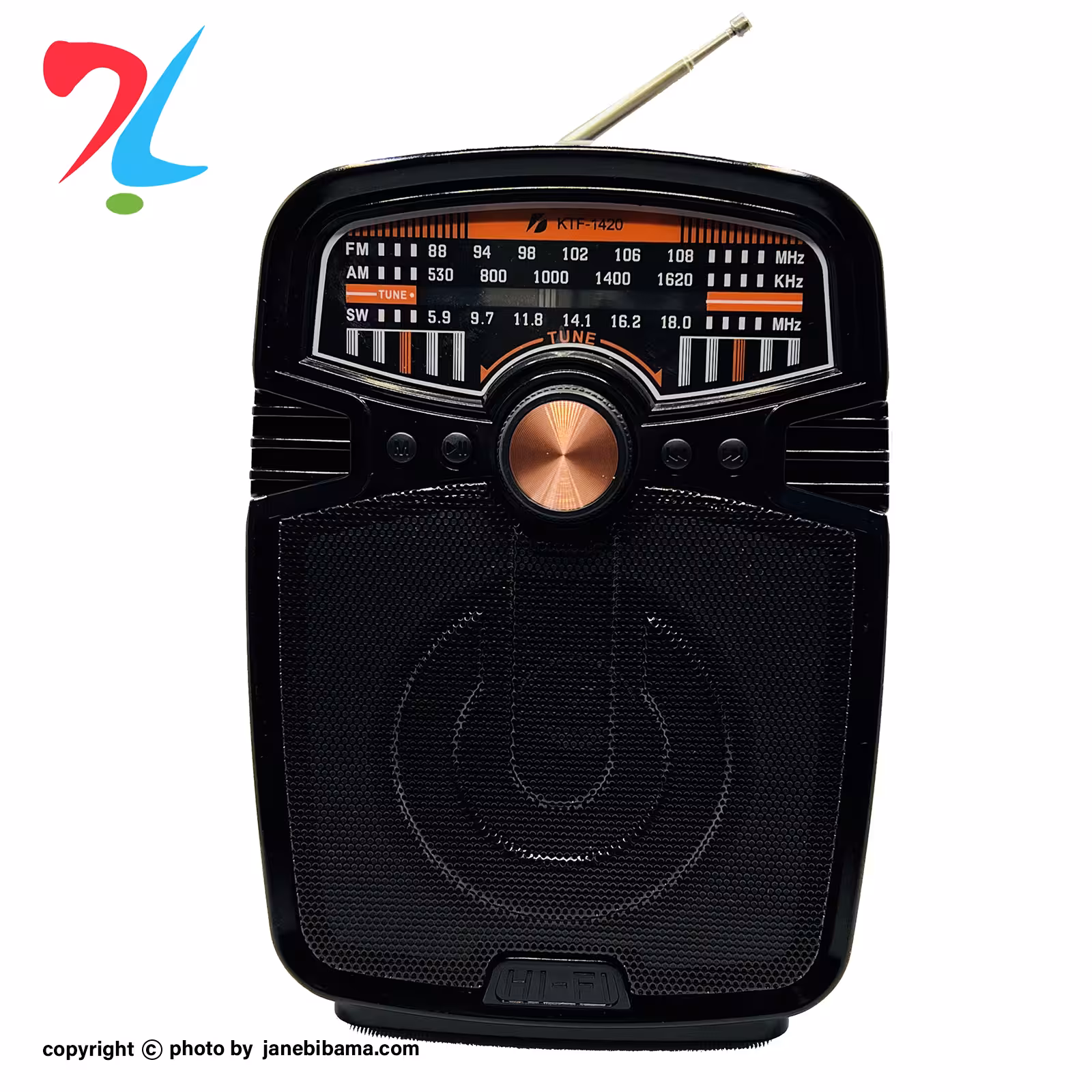 اسپیکر رادیویی قابل حمل مدل KTF-1420-مشکی