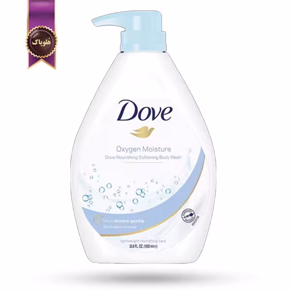 شامپو بدن داو Dove مدل رطوبت‌ رسانی اکسیژنه Oxygen Moisture حجم 1 لیتر (اورجینال)