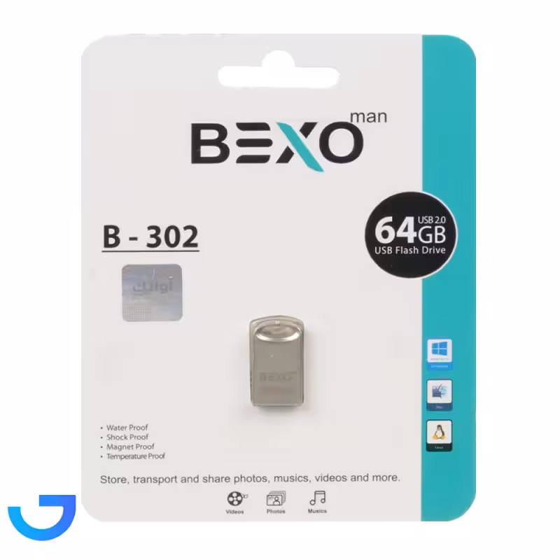 جزئیات ، قیمت و خرید فلش مموری بکسو مدل  B-302 USB2.0 ظرفیت 64 گیگابایت | فروشگاه آریا